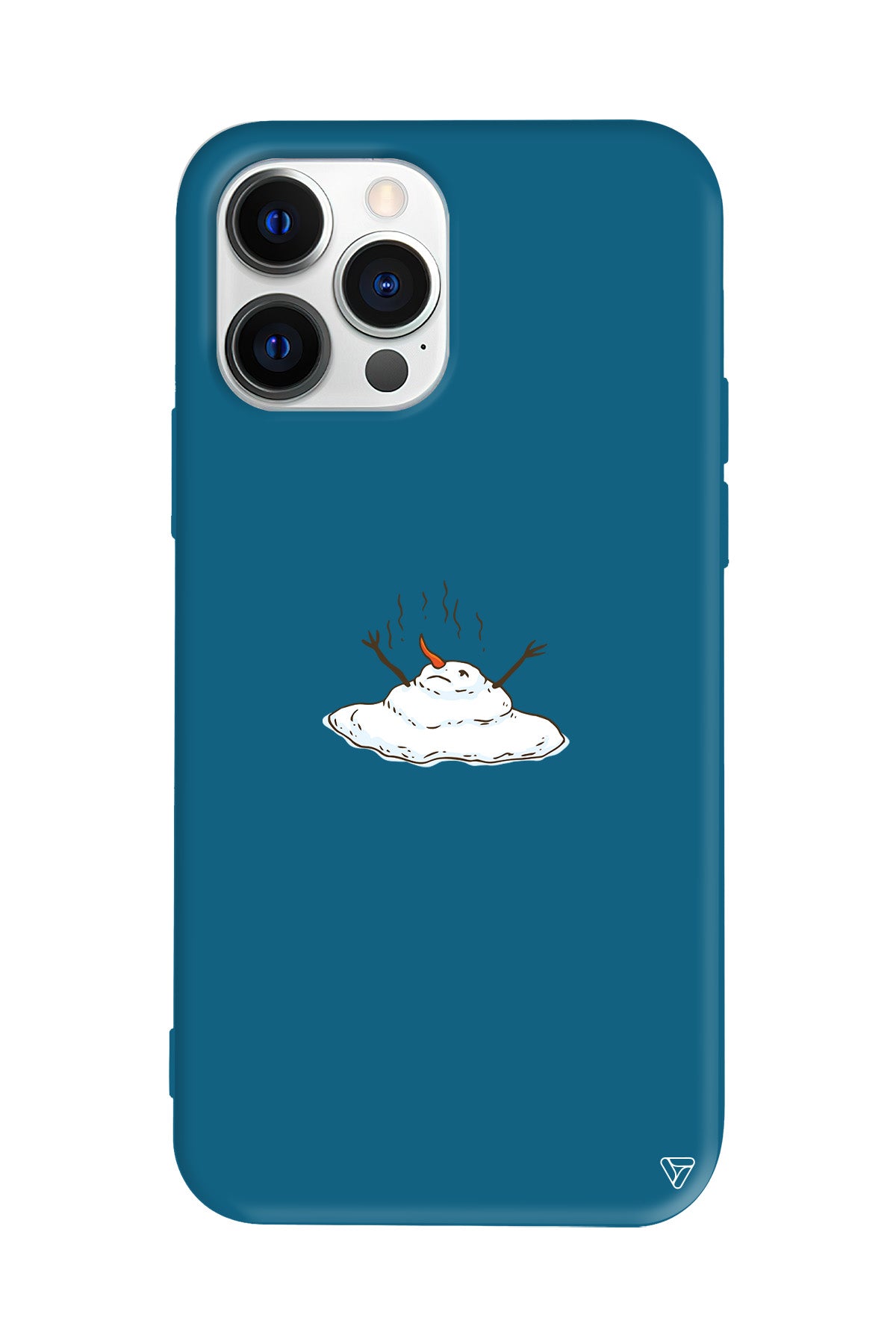 Melting Snowman Lansman Model İçi Kadife Silikon Telefon Kılıfı