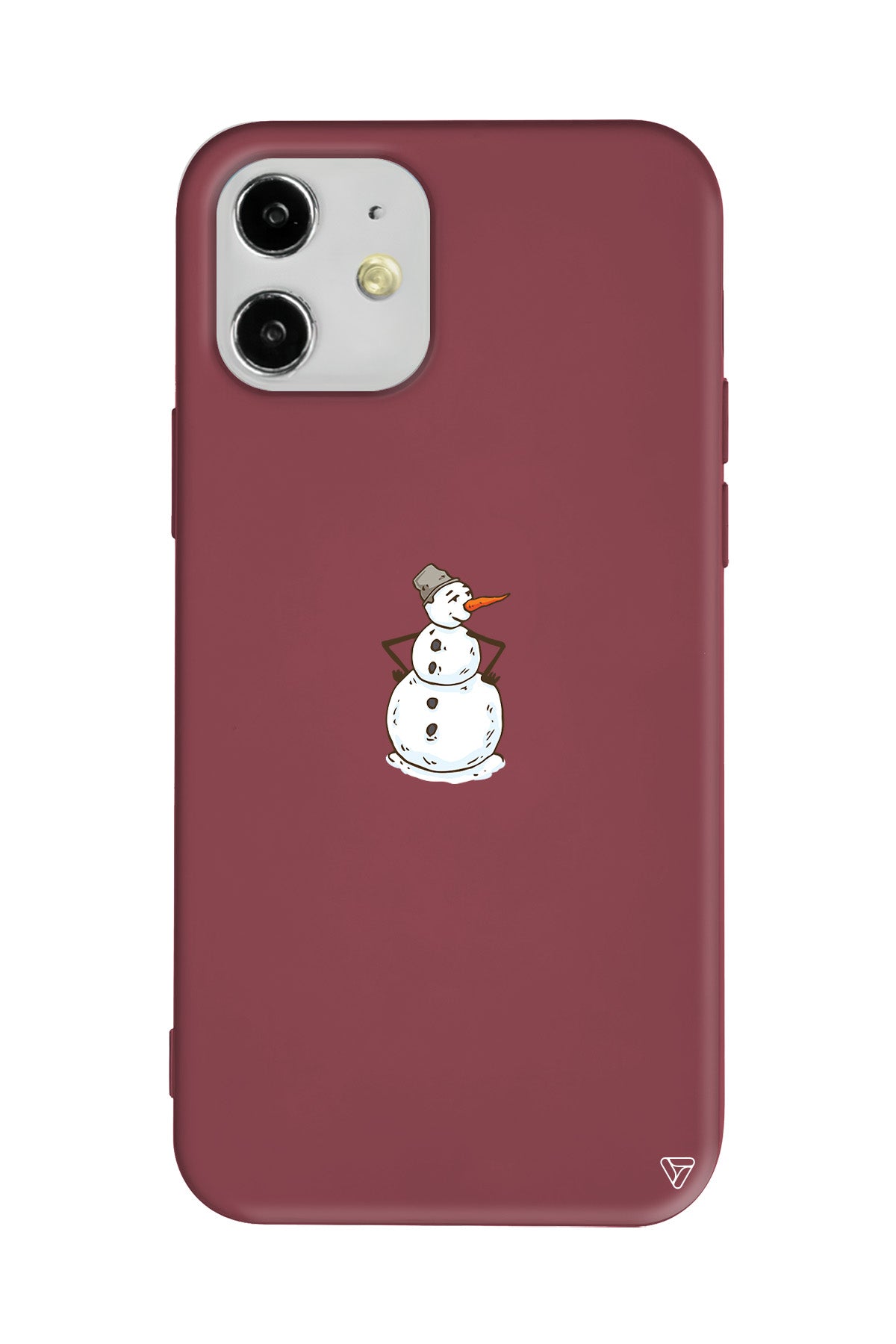 Snowman Is Bored Lansman Model İçi Kadife Silikon Telefon Kılıfı