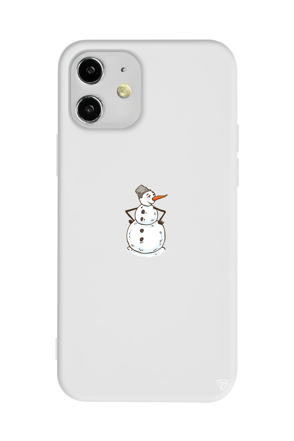 Snowman Is Bored Lansman Model İçi Kadife Silikon Telefon Kılıfı