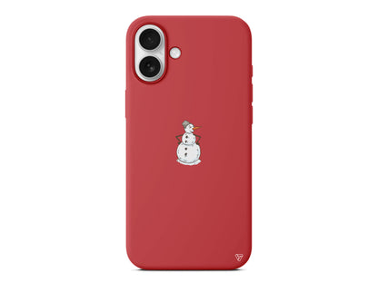 Snowman Is Bored Lansman Model İçi Kadife Silikon Telefon Kılıfı – Plus Serisine Özel