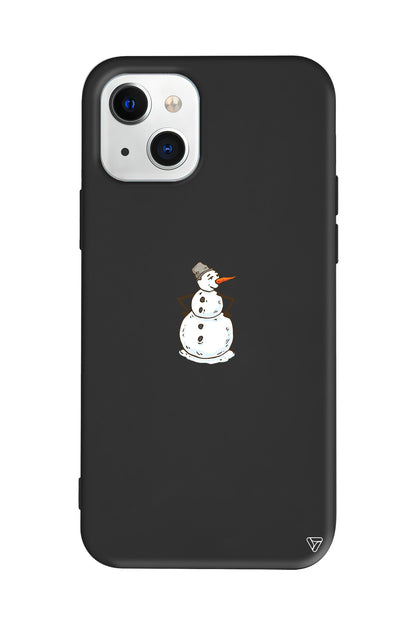 Snowman Is Bored Lansman Model İçi Kadife Silikon Telefon Kılıfı – Plus Serisine Özel