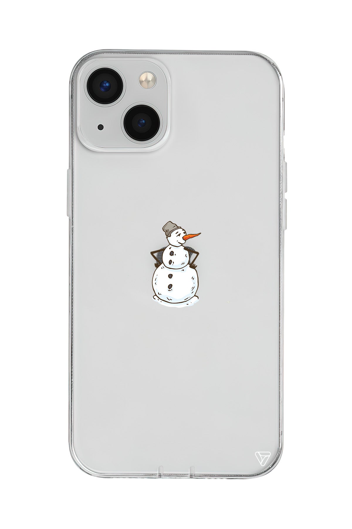 Snowman Is Bored Lansman Model İçi Kadife Silikon Telefon Kılıfı – Plus Serisine Özel