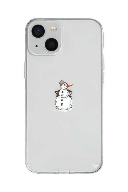 Snowman Is Bored Lansman Model İçi Kadife Silikon Telefon Kılıfı