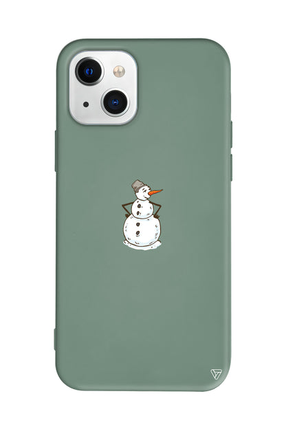 Snowman Is Bored Lansman Model İçi Kadife Silikon Telefon Kılıfı – Plus Serisine Özel