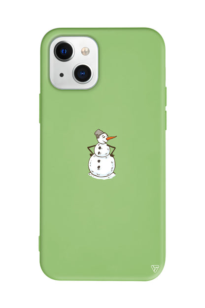 Snowman Is Bored Lansman Model İçi Kadife Silikon Telefon Kılıfı – Plus Serisine Özel
