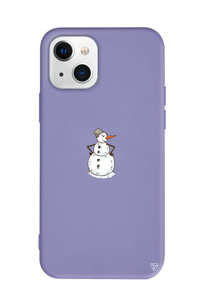Snowman Is Bored Lansman Model İçi Kadife Silikon Telefon Kılıfı – Plus Serisine Özel