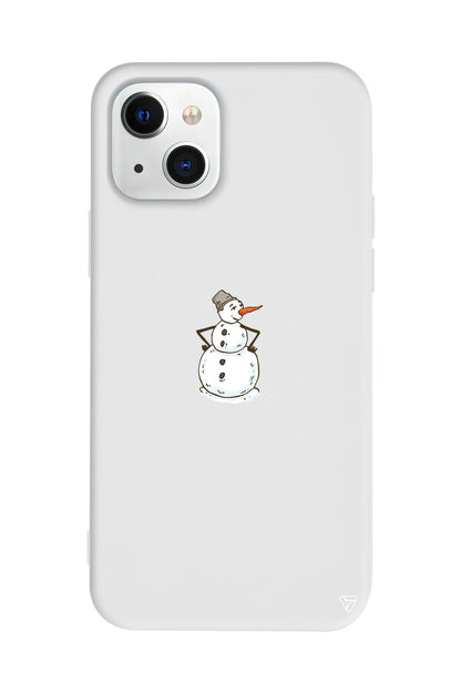 Snowman Is Bored Lansman Model İçi Kadife Silikon Telefon Kılıfı