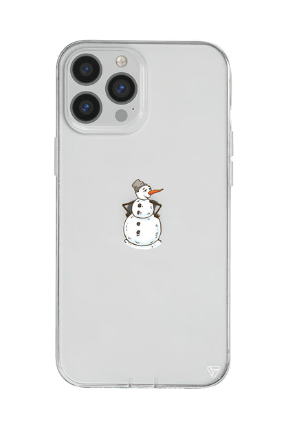 Snowman Is Bored Lansman Model İçi Kadife Silikon Telefon Kılıfı