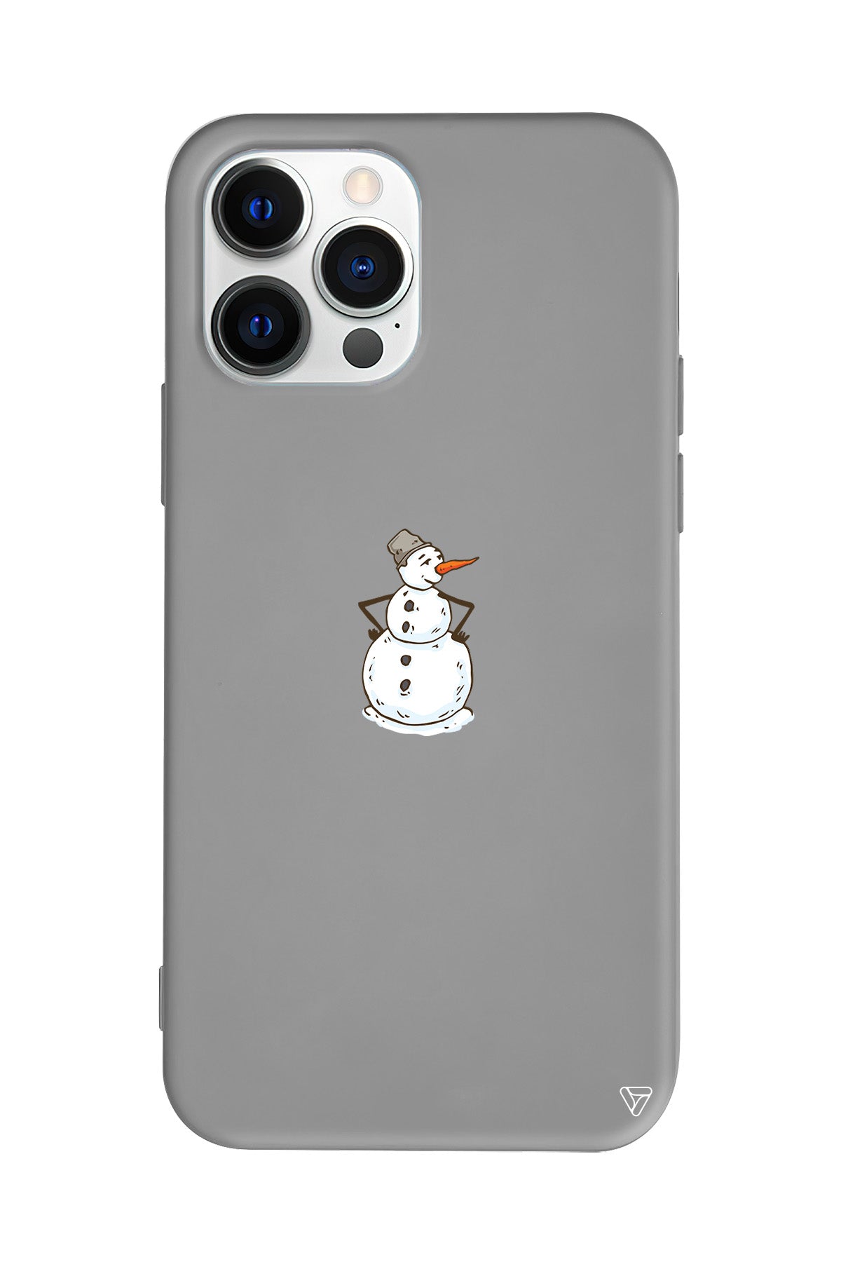 Snowman Is Bored Lansman Model İçi Kadife Silikon Telefon Kılıfı