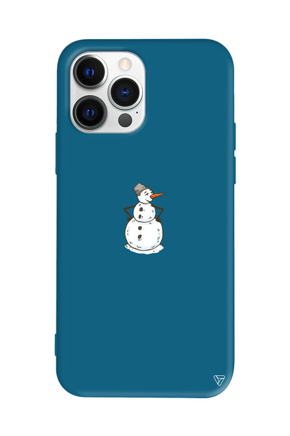 Snowman Is Bored Lansman Model İçi Kadife Silikon Telefon Kılıfı