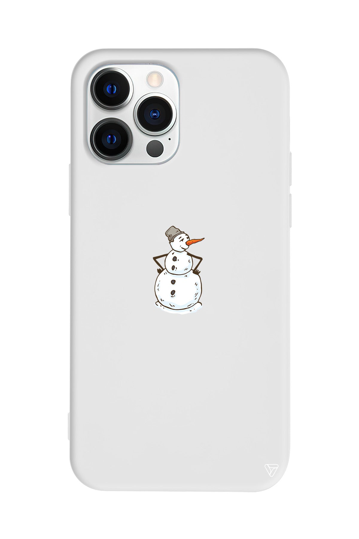 Snowman Is Bored Lansman Model İçi Kadife Silikon Telefon Kılıfı