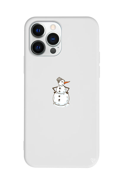 Snowman Is Bored Lansman Model İçi Kadife Silikon Telefon Kılıfı