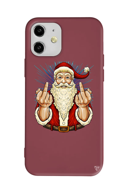 Naughty Santa Lansman Model İçi Kadife Silikon Telefon Kılıfı