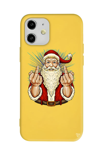 Naughty Santa Lansman Model İçi Kadife Silikon Telefon Kılıfı