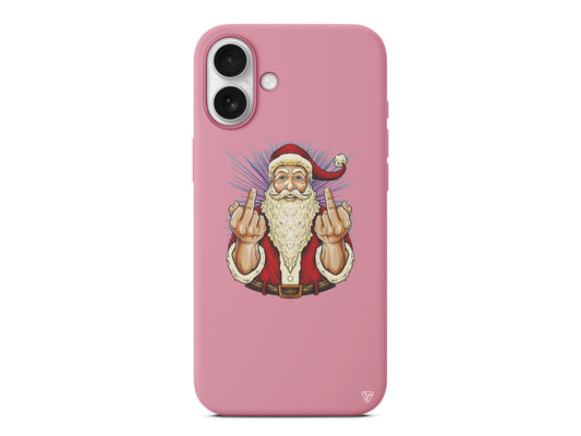 Naughty Santa Lansman Model İçi Kadife Silikon Telefon Kılıfı – Plus Serisine Özel