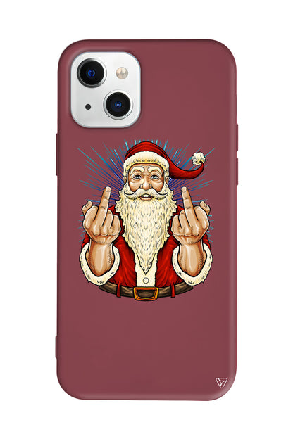 Naughty Santa Lansman Model İçi Kadife Silikon Telefon Kılıfı