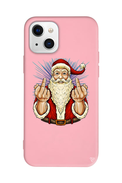 Naughty Santa Lansman Model İçi Kadife Silikon Telefon Kılıfı