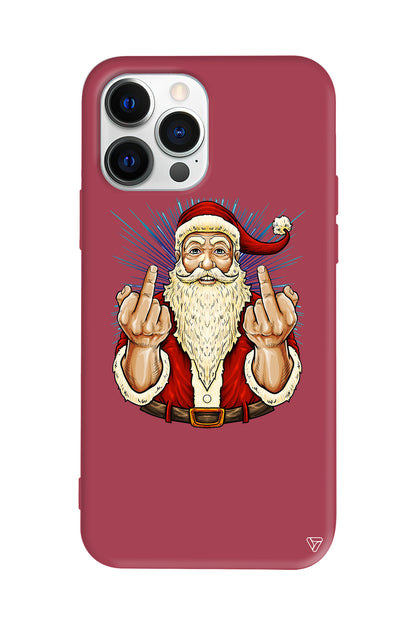 Naughty Santa Lansman Model İçi Kadife Silikon Telefon Kılıfı