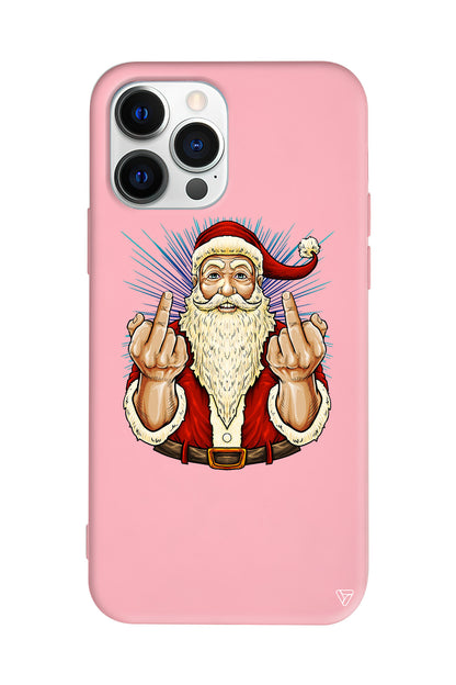 Naughty Santa Lansman Model İçi Kadife Silikon Telefon Kılıfı
